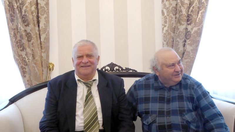 На снимке: Кястутис Бузас (слева) и Хаим Баргман.