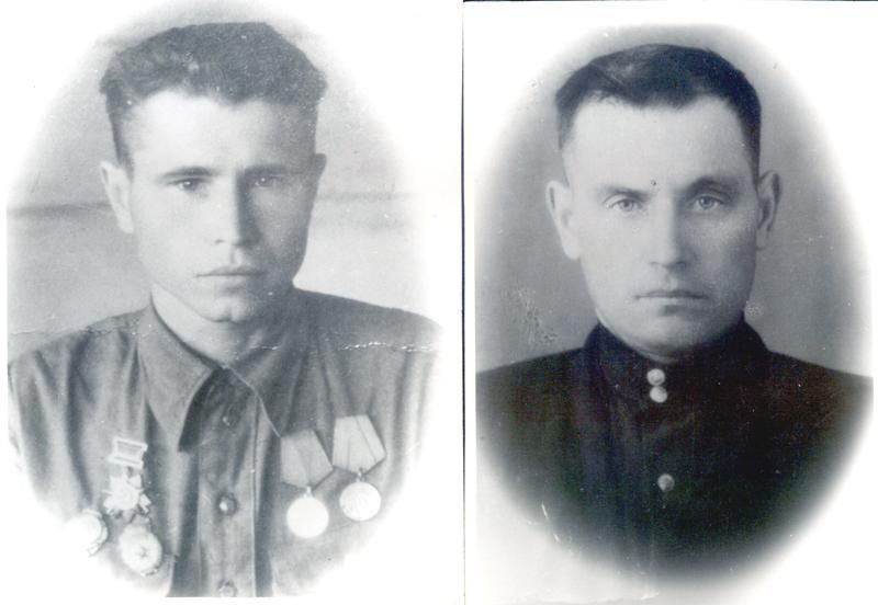 На снимке: артиллеристы братья Ведерниковы, Михаил (слева) и Иван.