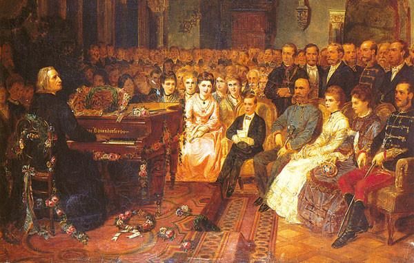 Лист дает концерт для австрийского императора Франца-Иосифа.