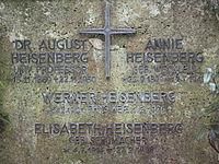 Надгробный памятник на могиле Гейзенберга