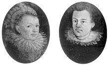 Портреты Иоганна и Барбары в медальоне.