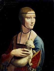 Леонардо да Винчи, «Дама с горностаем», 1490