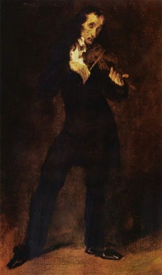Эжен Делакруа Портрет Паганини 1832 г