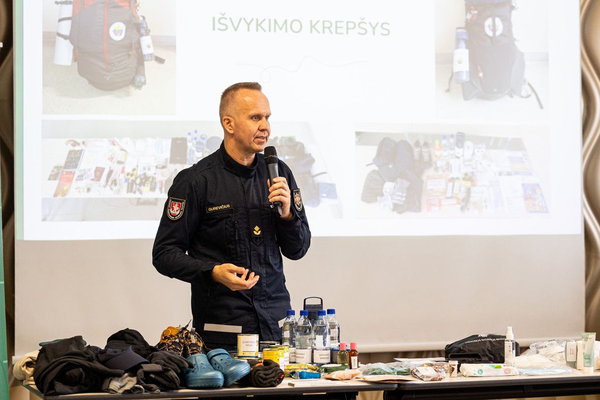 По словам Д.Гурявичюса, важно иметь план и команду – подготовка к несчастью начинается с первых шагов. Фото: Паулюс Пяляцкис, BNS Lietuva