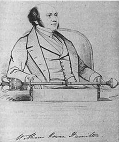 Уильям Гамильтон, президент Ирландской Академии наук (рисунок около 1840 г.)