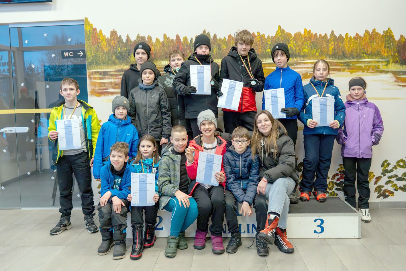 Команда Висагинаса на чемпионате в Игналине.