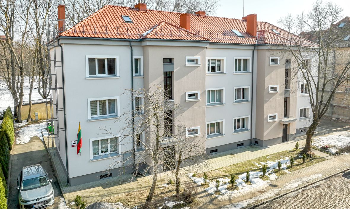 Многоквартирный дом по ул. Рамёйи, 4, Клайпеда, после реновации. Фото из архива APVA