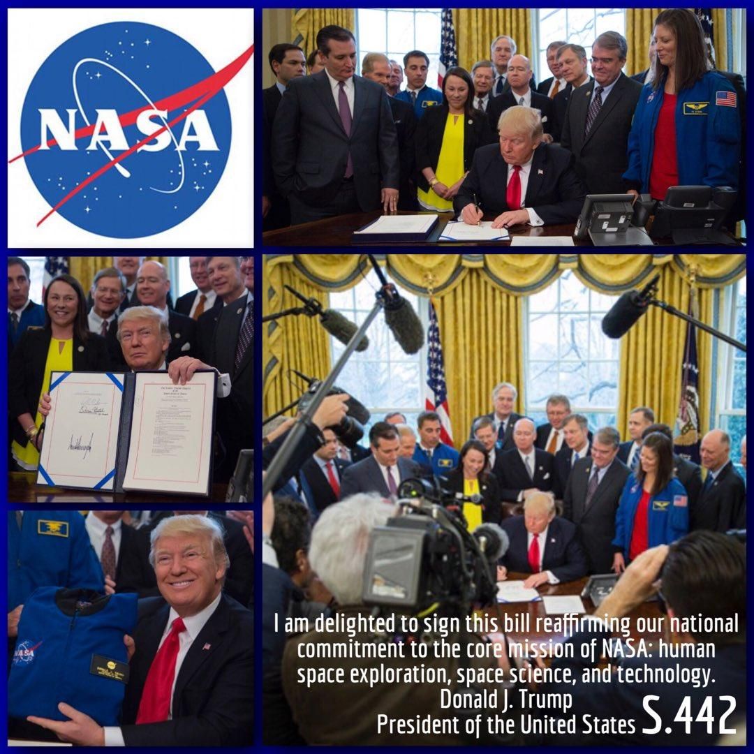 Президент США подписал закон об ассигновании исследований космоса
