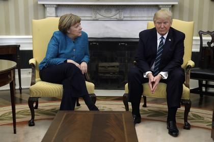 Ангела Меркель и Дональд Трамп Фото: Evan Vucci / AP