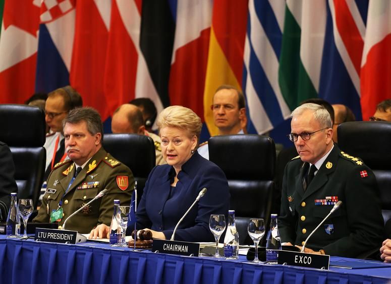Президент Литвы Даля Грибаускайте на саммите НАТО фото:nato.int