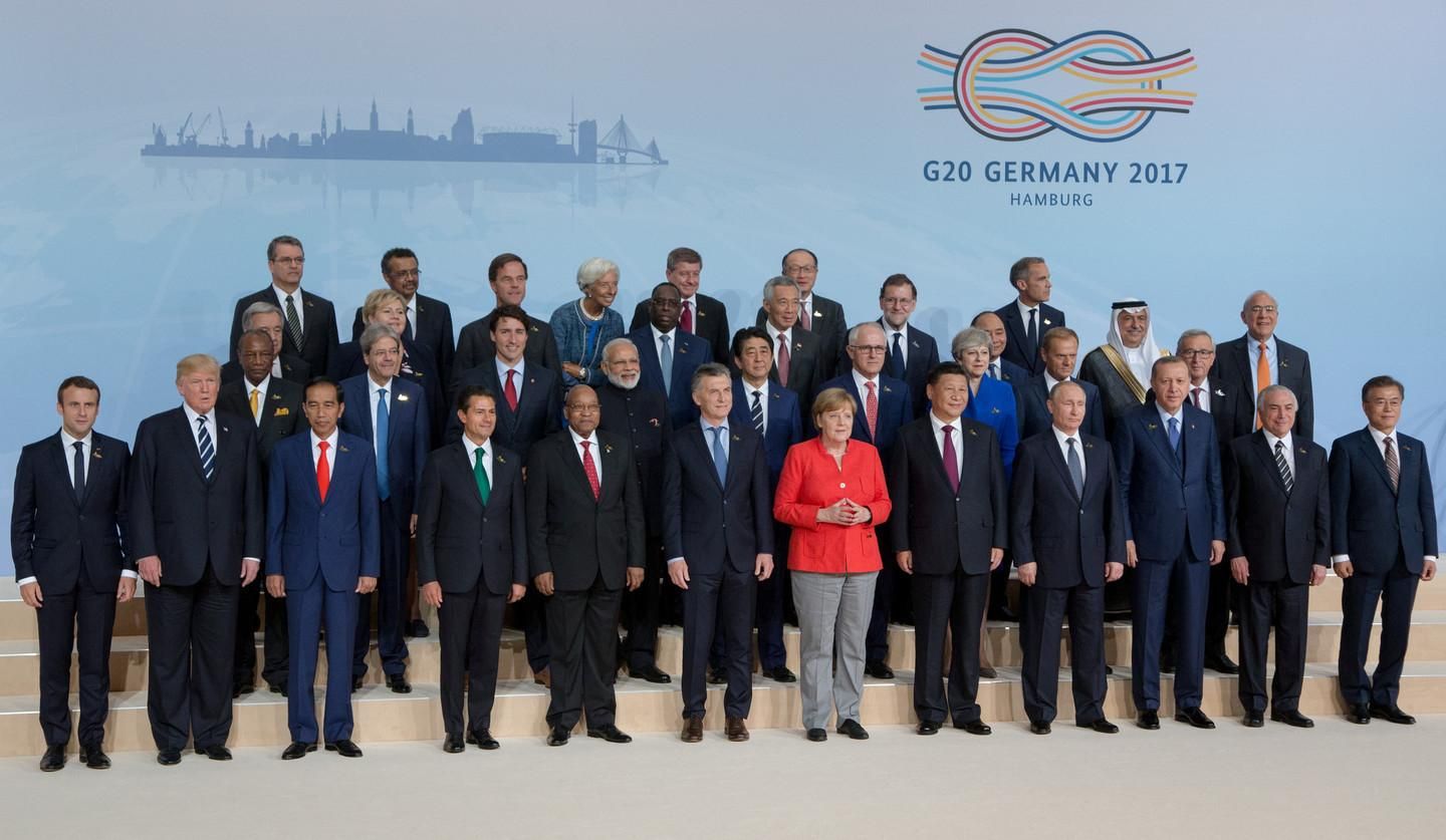 Лидеры стран "Большой двадцатки". Фото: ©REUTERS/Ian Langsdon