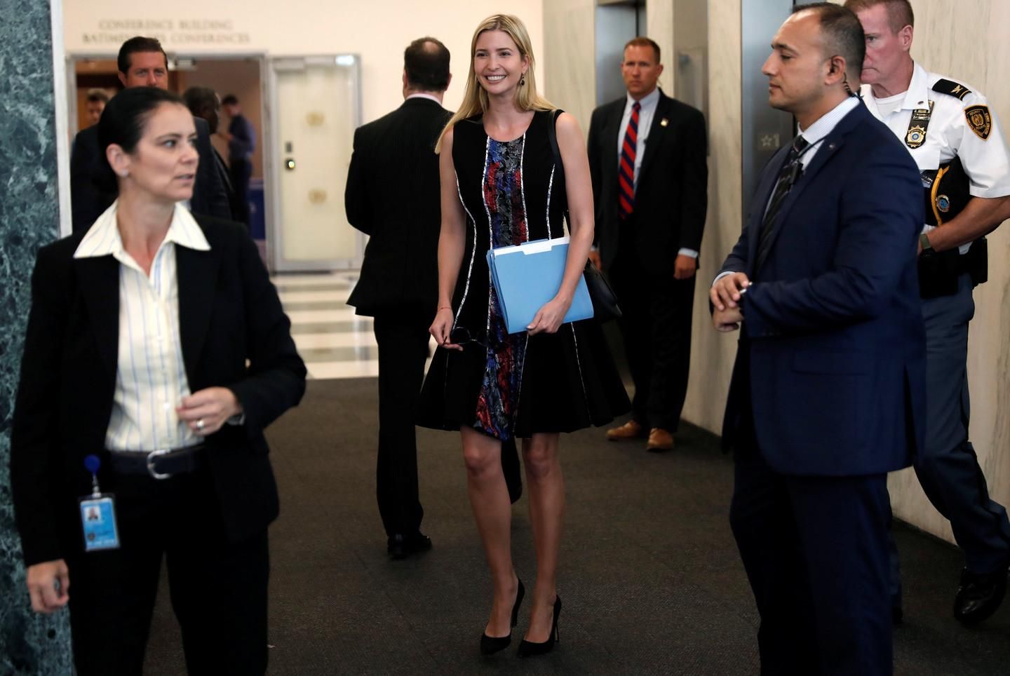 Иванка Трамп в штаб-квартире ООН. Фото: © REUTERS/Mike Segar