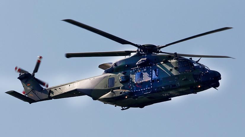 Противолодочный вертолёт NHI NH90 на международном авиасалоне в Шенефельде, Германия Reuters
