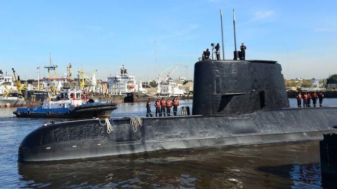 HANDOUT Image caption Аргентинская подводная лодка "Сан-Хуан" в последний раз вышла на связь 15 ноября