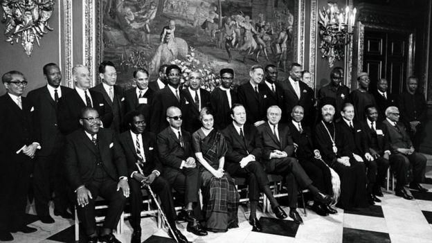 GETTY IMAGES Image caption Главы стран Содружества уже встречались в Лондоне в 1969 году