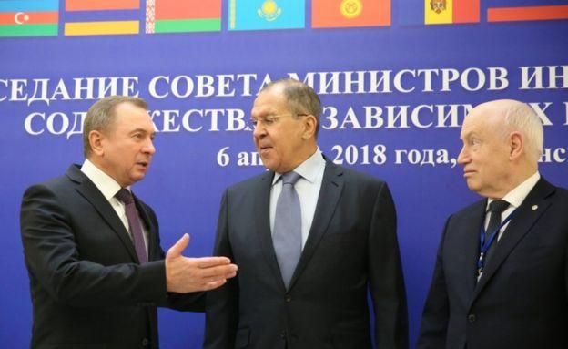 EPA Image caption Недавно в Минске прошла встреча представителей СНГ