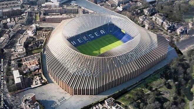CHELSEAFC/ HERZOG & DE MEURON Image caption Новый стадион "Челси" был бы самым дорогим в Европе