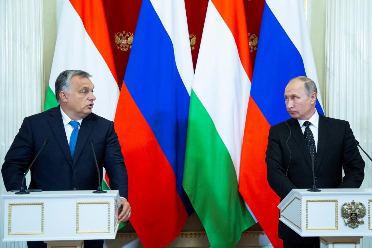 Виктор Орбан и Владимир Путин / REUTERS