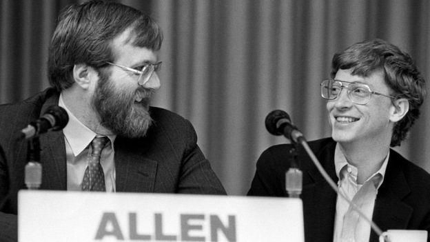 GETTY IMAGES Image caption Пол Аллен и Билл Гейтс в 1987 году