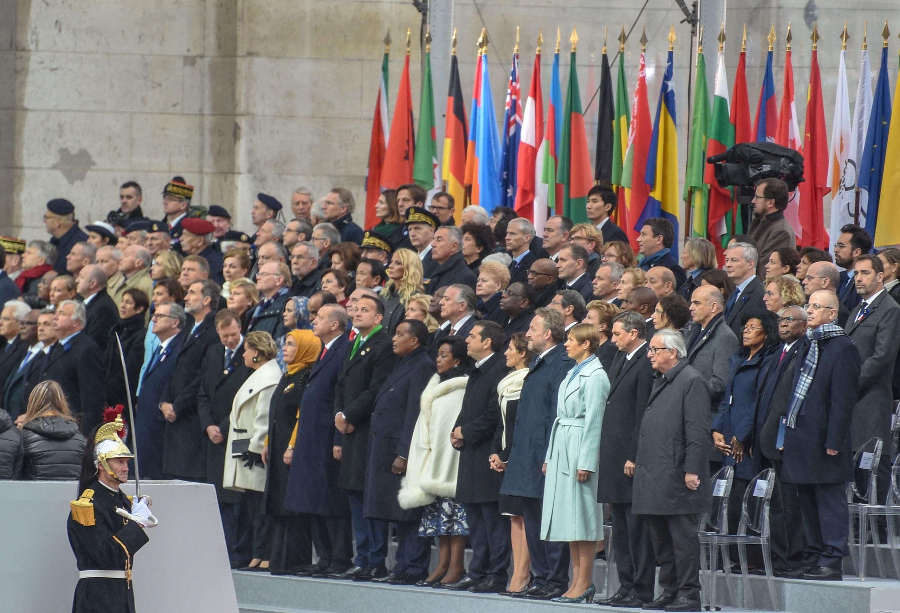 Церемония в честь 100-летия окончания Первой мировой войны во Франции © LIETUVOS RESPUBLIKOS PREZIDENTĖ