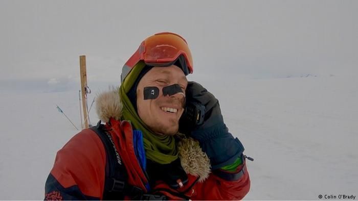 Колин О'Брэди на шельфовом леднике Росса