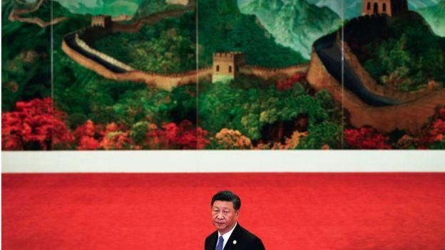 AFP Image caption Си видит Китай мировым лидером