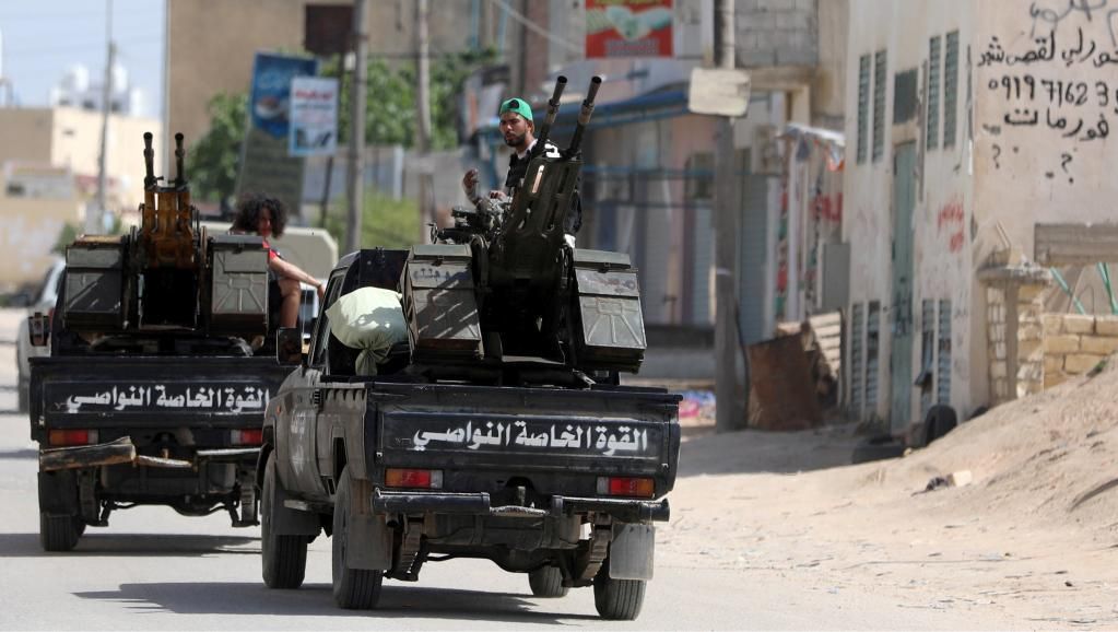 Бойцы армии Правительства национального согласия в Триполи, 10 апреля 2019. REUTERS/Hani Amara