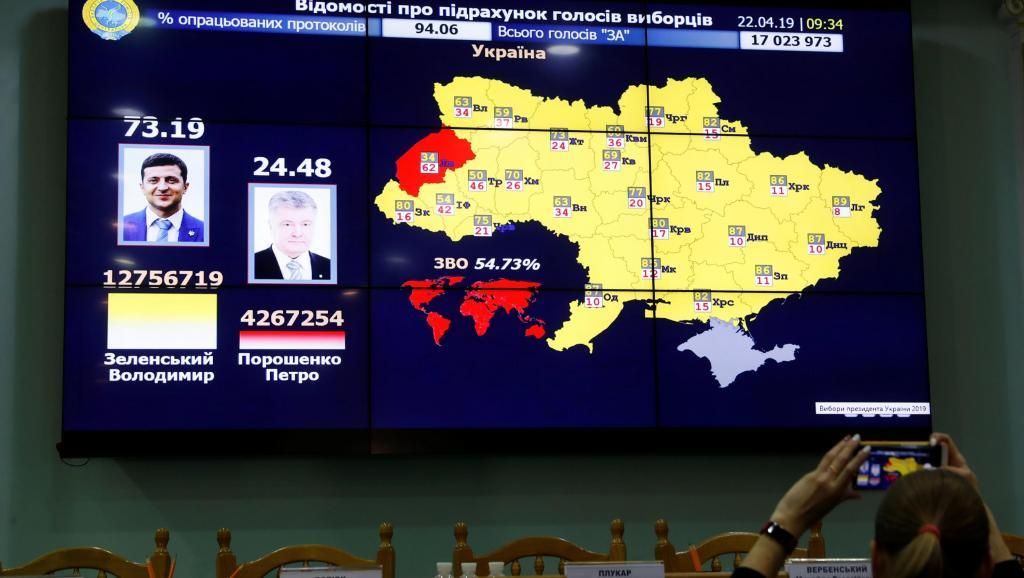 ЦИК Украины 22 апреля 2019 REUTERS/Vasily Fedosenko