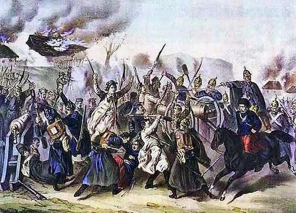 Польское восстание 1863 года. Wegrow.jpg