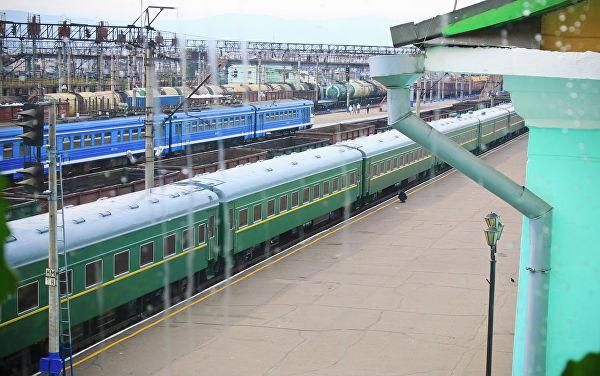 © РИА Новости / Анна Огородник Литерный поезд Ким Чен Ира, прибывший в Бурятию