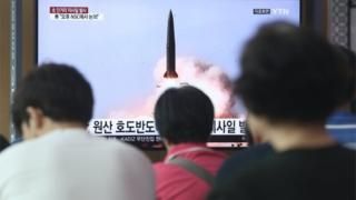 EUROPEAN PHOTOPRESS AGENCY Image caption Присутствовал ли при запуске ракет глава КНДР Ким Чен Ын, не сообщается