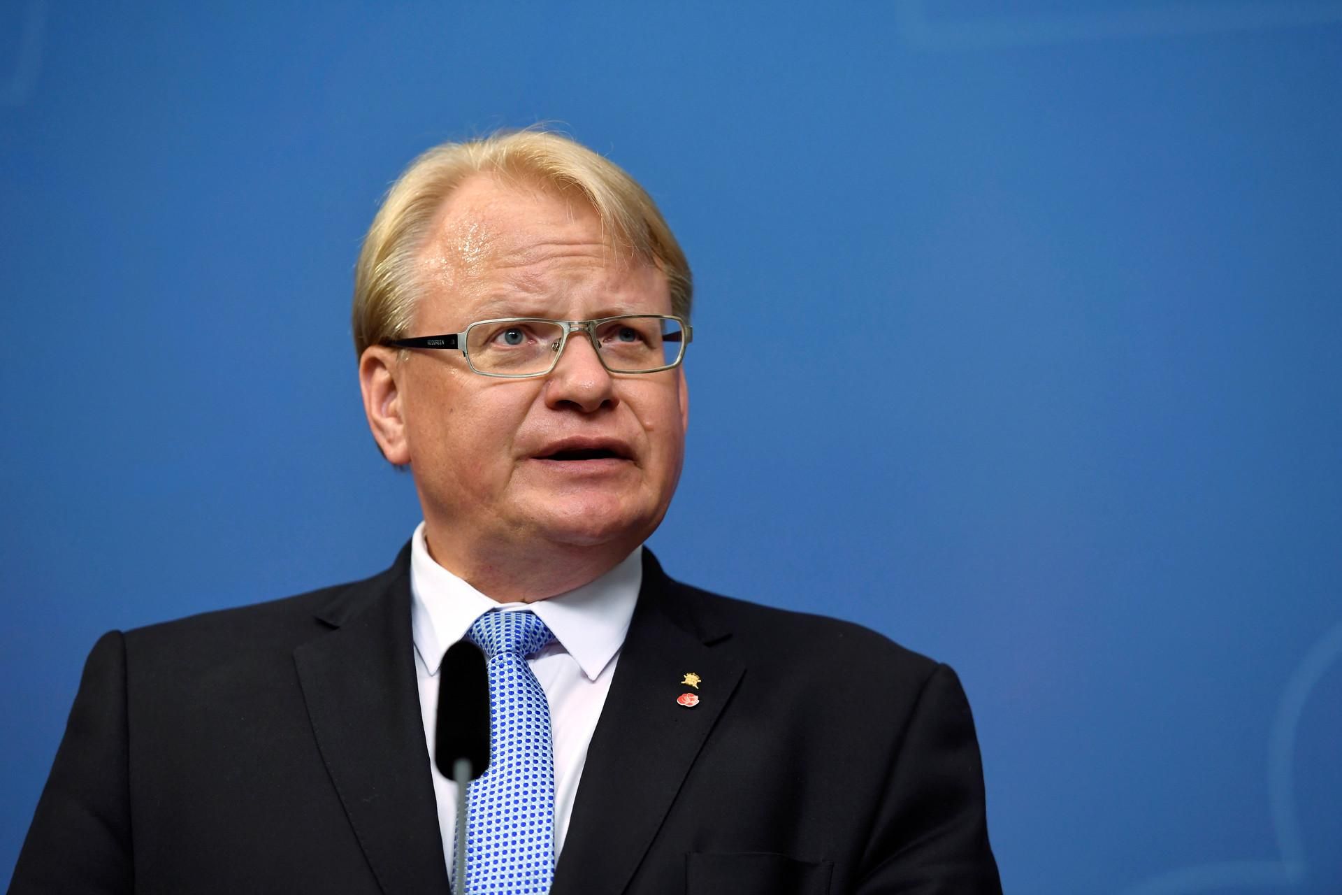 Министр обороны Швеции Петер Хультквист Reuters © TT News Agency/Erik Simander