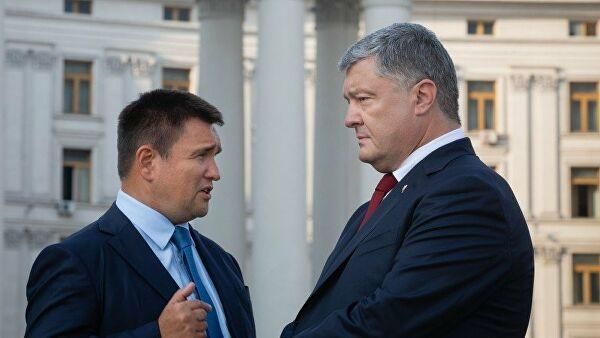 CC BY 4.0 / Администрация Президента Украины / Петр Порошенко и министр иностранных дел Украины Павел Климкин. Архивное фото