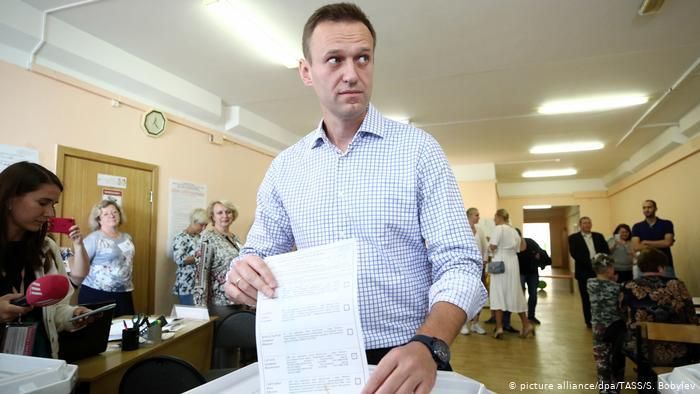 Оппозиционер Алексей Навальный на выборах Мосгордумы 8 сентября 2019 года