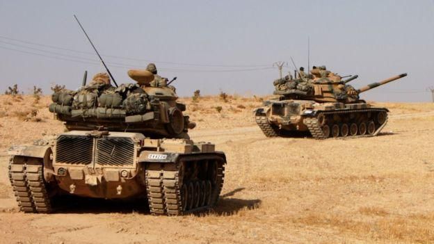 GETTY IMAGES Image caption По словам Ильи Крамника, для таких операций как сирийская Турции хватит и устаревших вооружений