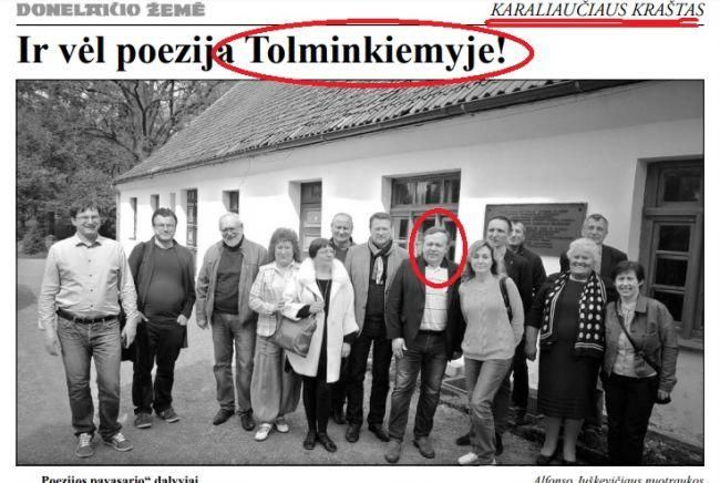 Генконсул Литвы в Калининграде Скиндерскис в Чистых Прудах, но подписано — в «Тольминкемисе»
