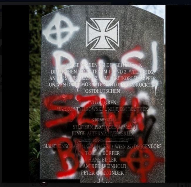 Памятник фашистам «обновили». Иллюстрация: kresy.pl