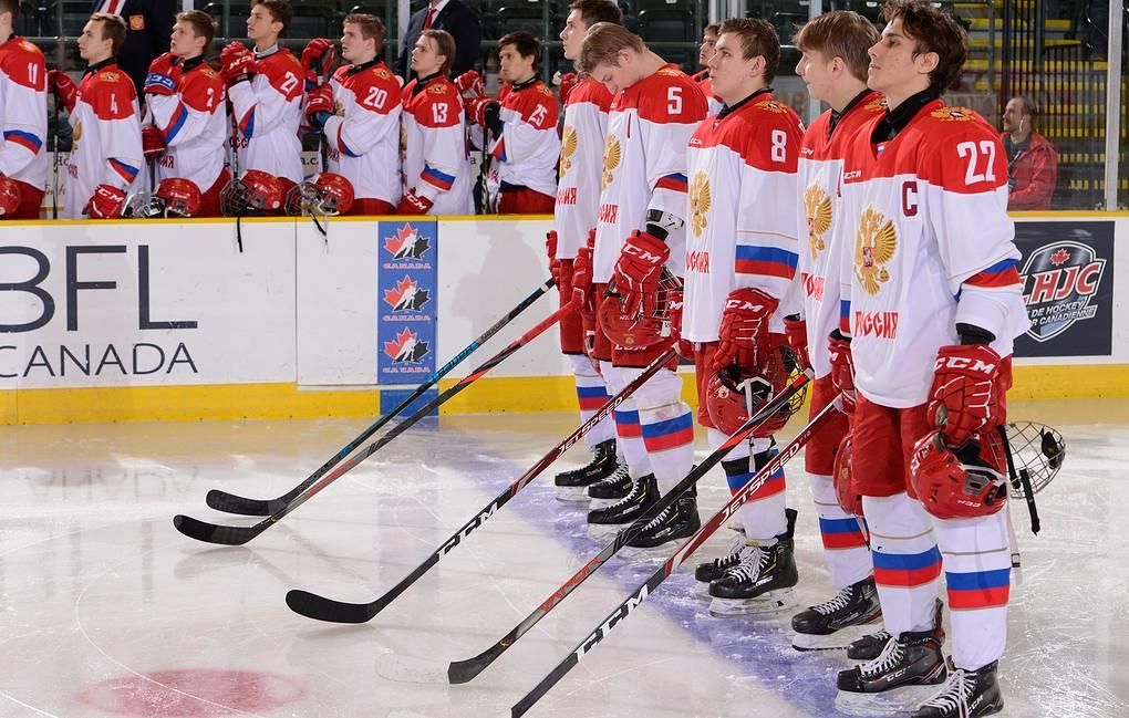 Хоккеисты юниорской сборной России © Пресс-служба Федерации хоккея России