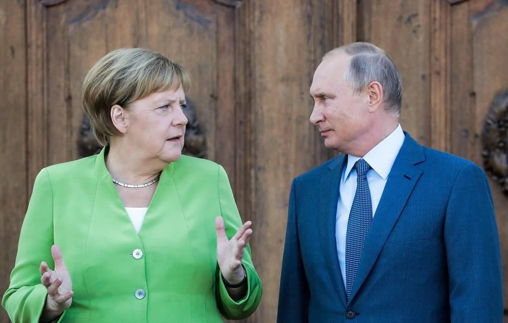 Канцлер Германии Ангела Меркель и президент РФ Владимир Путин © Михаил Метцель/ТАСС