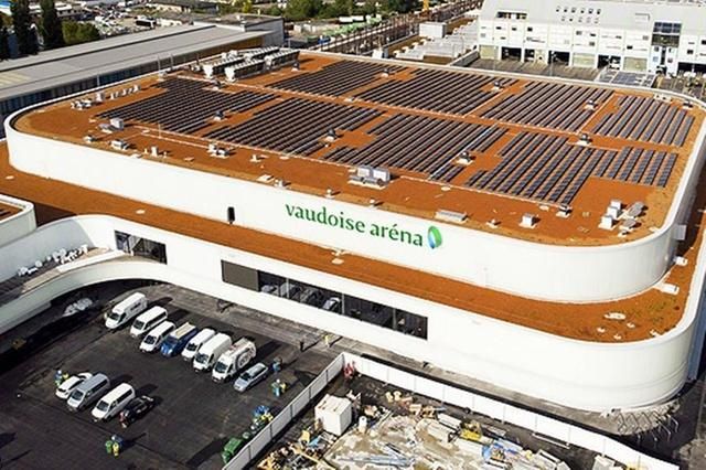 Хоккейный стадион Vaudoise Arena, место проведения церемонии открытия Олимпиады. Здесь произошел несчастный случай. (Keystone)