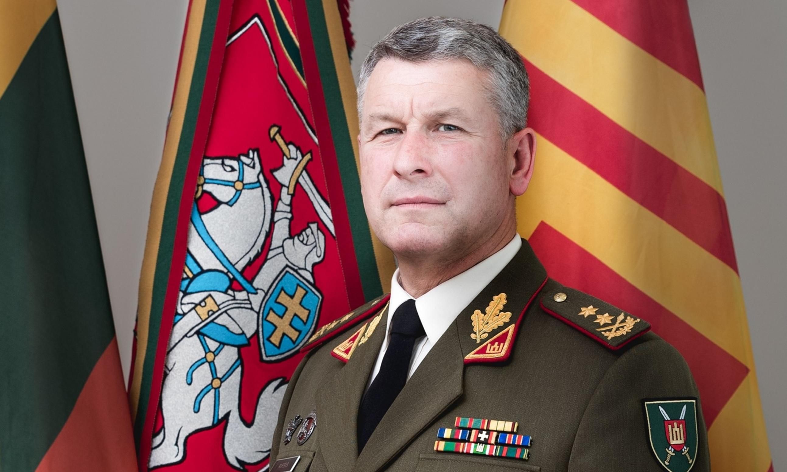 Командующий вооруженными силами (ВС) Литвы генерал-лейтенант Вальдемарас Рупшис