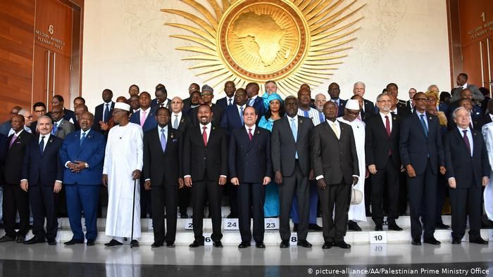 Участники саммита Африканского союза в Аддис-Абебе, Эфиопия