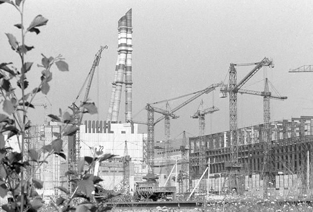 Строительство Игналинской АЭС 1980-е годы