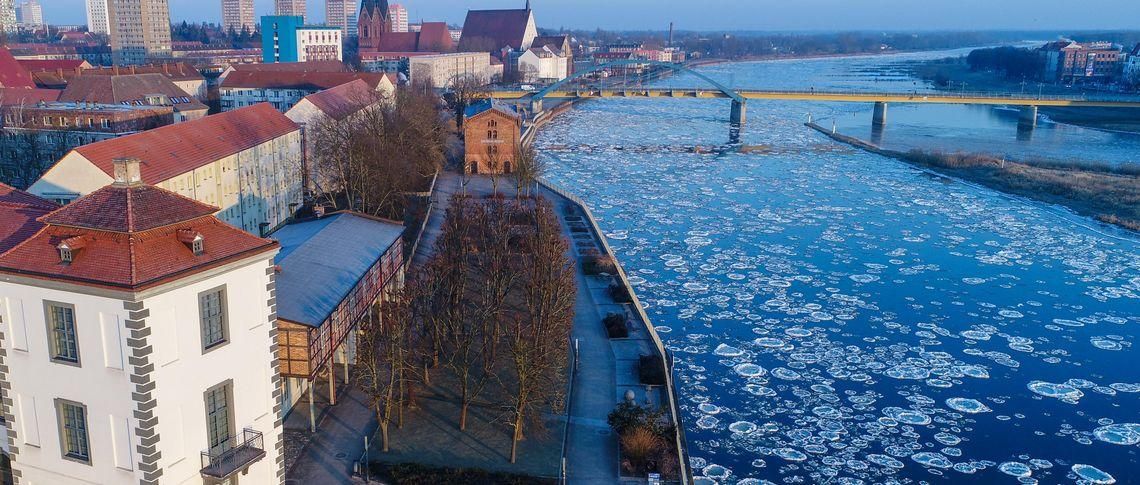 AFP Река Одер между Германией и Польшей