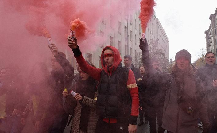 © РИА Новости, Стрингер Акция националистов на Украине