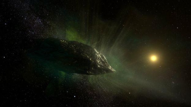 NRAO/AUI/NSF, S. DAGNELLO Image caption Рисунок: комета Борисова