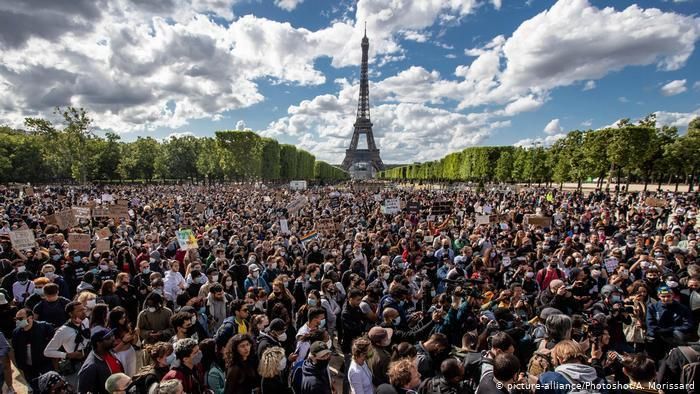 Протесты против расизма в Париже, 6 июня 2020 года