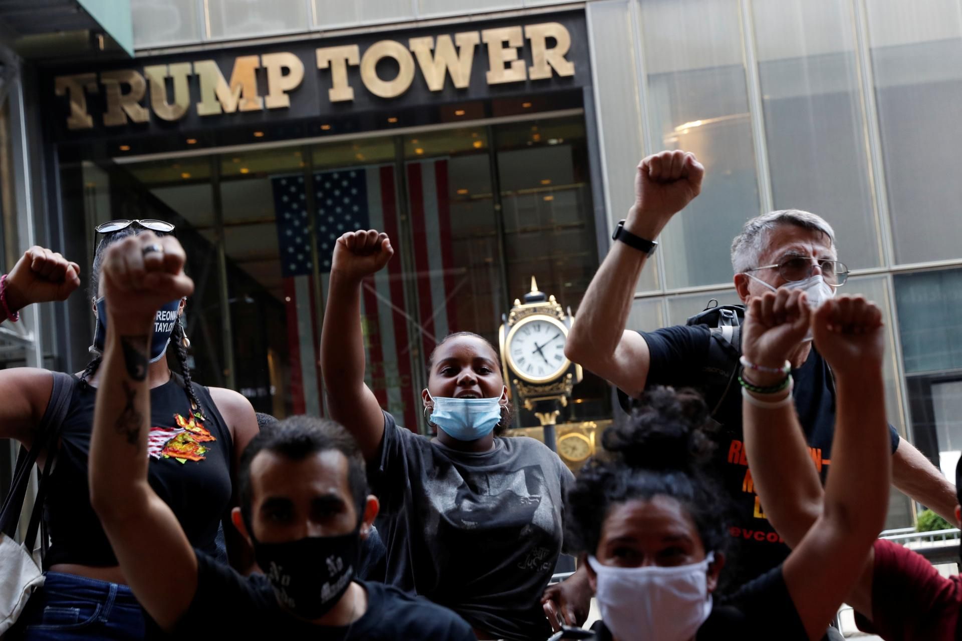 Протест против расизма в США Reuters © Andrew Kelly