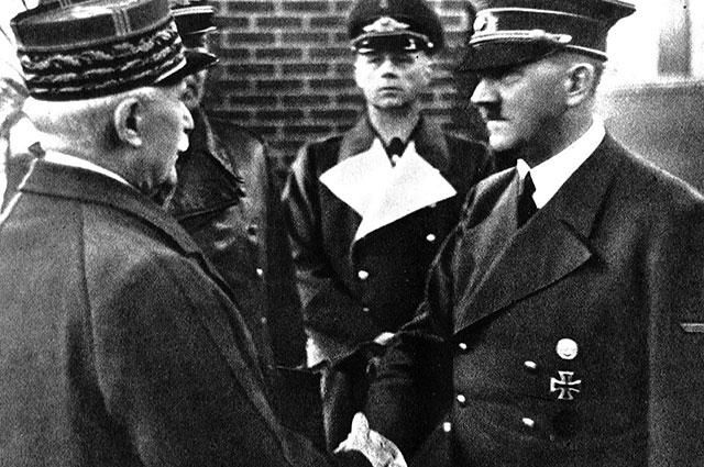 Маршал Петен и Гитлер. Фото: www.globallookpress.com