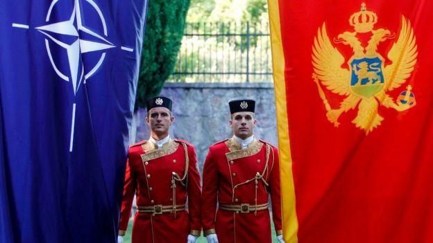 AFP Image caption Черногорию торжественно приняли в НАТО в 2017 году